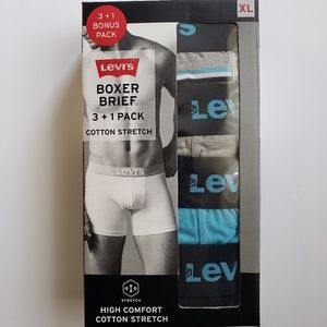 Levi's Cotton Stretch Boxer Briefs 4-Pack Size XL